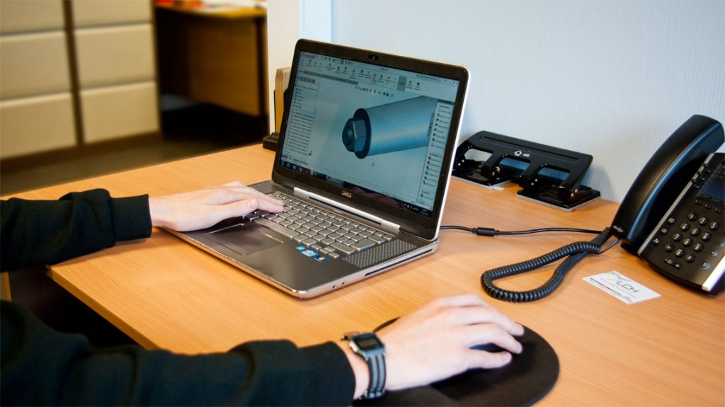 3D modelling and simulation in SolidWorks
